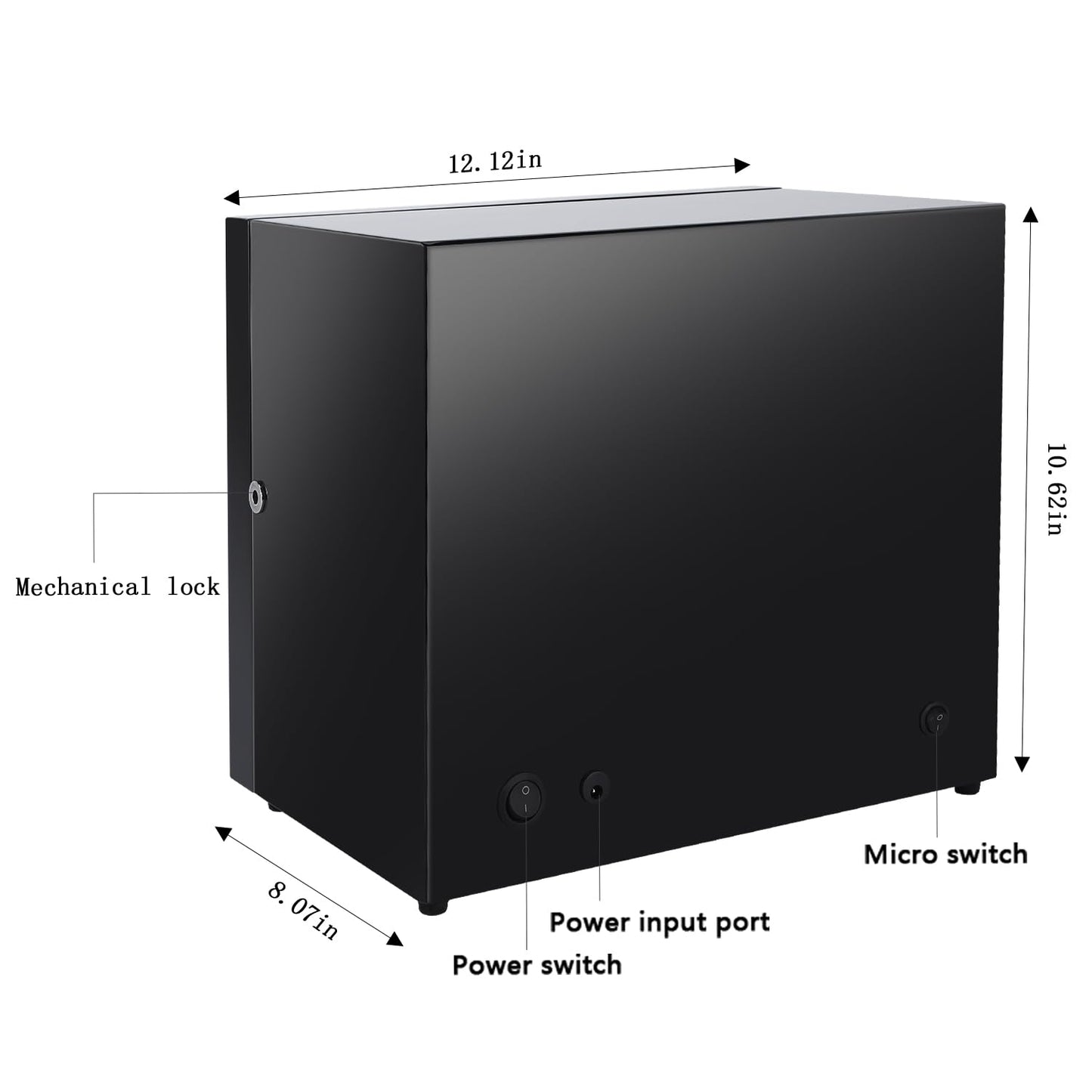 SNEOLTJN Watch Winder for 6 Slots Automatic Watches, Ultra-Quiet Japanese Motors, Built-in LED Illumination and LCD Touchscreen Control