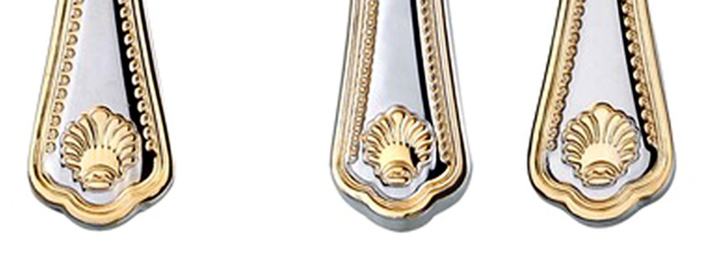 Venezia Collection 75-Pc Luxury Flatware Set for 12 w/Storage Case 24K Gold Premium Dining Cutlery Service - 18/10 Surgical Stainless Steel Silverware Hostess Serving Set in a Chest