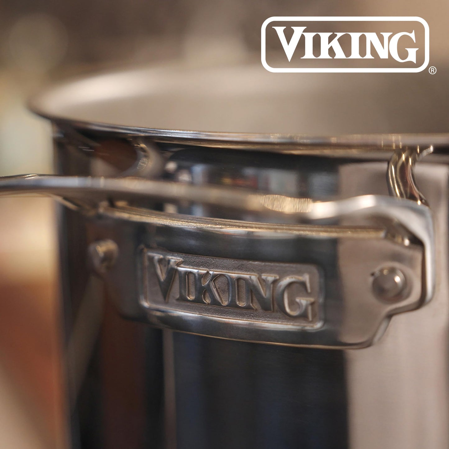 Viking PureGlide Pro 3-Ply Nonstick Dutch Oven with Lid, Made without PFAS, 6-Quart Induction Cooking Pot, Metal Utensil Safe Titanium Nonstick Surface, Oven Safe to 600F