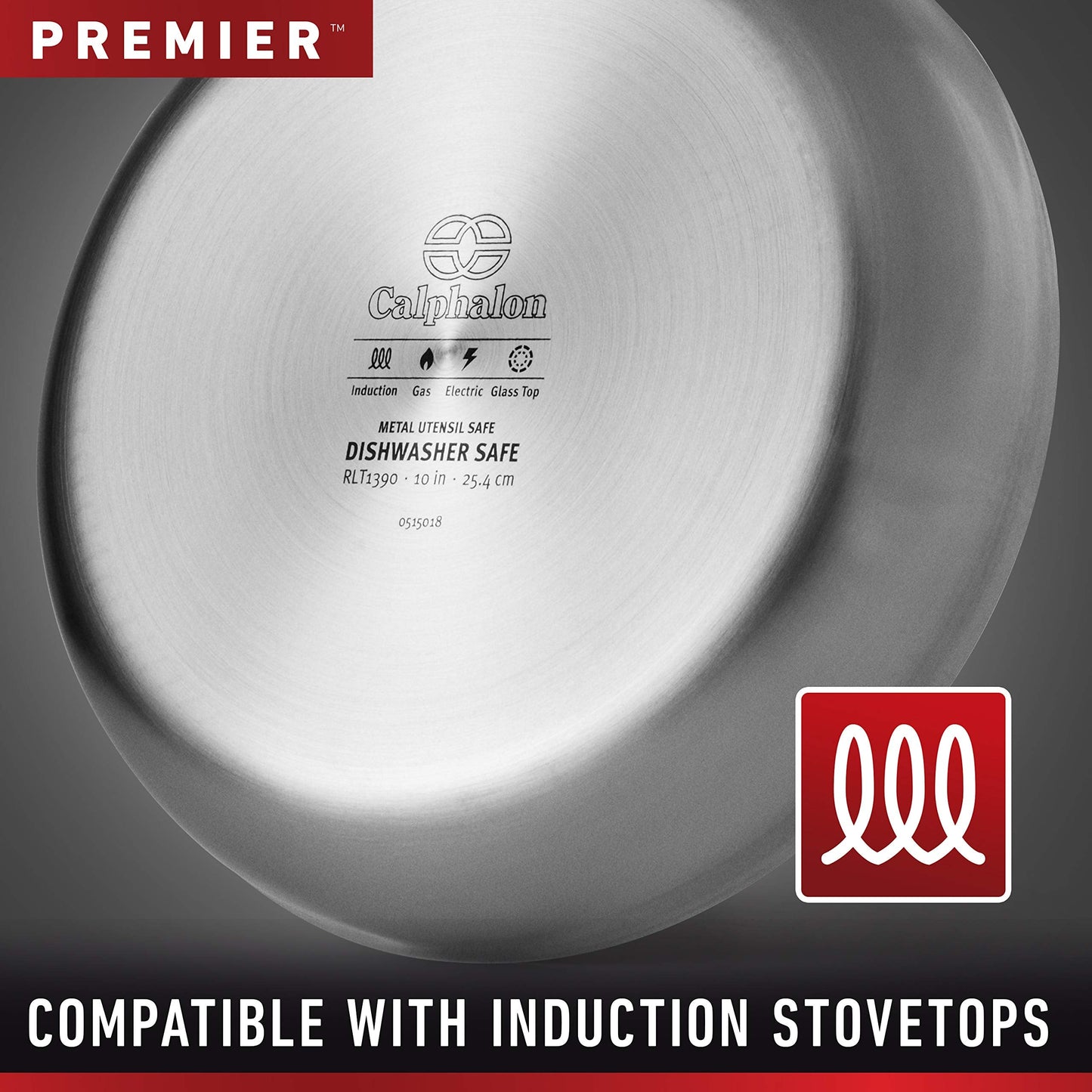 Calphalon 3-Ply Stainless Steel Cookware Set 13 Piece Includes Frying Pans, Pots and Pans Set, Induction, Metal Utensil Safe, Oven Safe 500F,PFOA Free, Silver