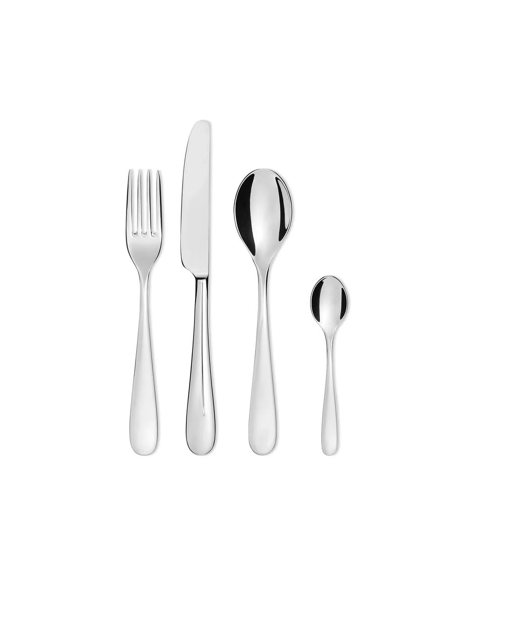 Alessi 5180S24M "Nuovo Milano"24 Piece Cutlery Set, Silver