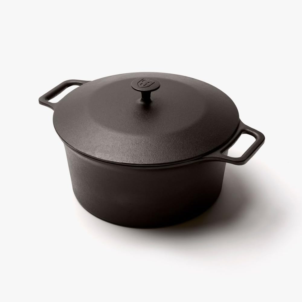 Field Company No. 10 Cast Iron Dutch Oven – 7 Quart, For Bread, Braises & Large-Batch Cooking, Pre-Seasoned, Made in USA