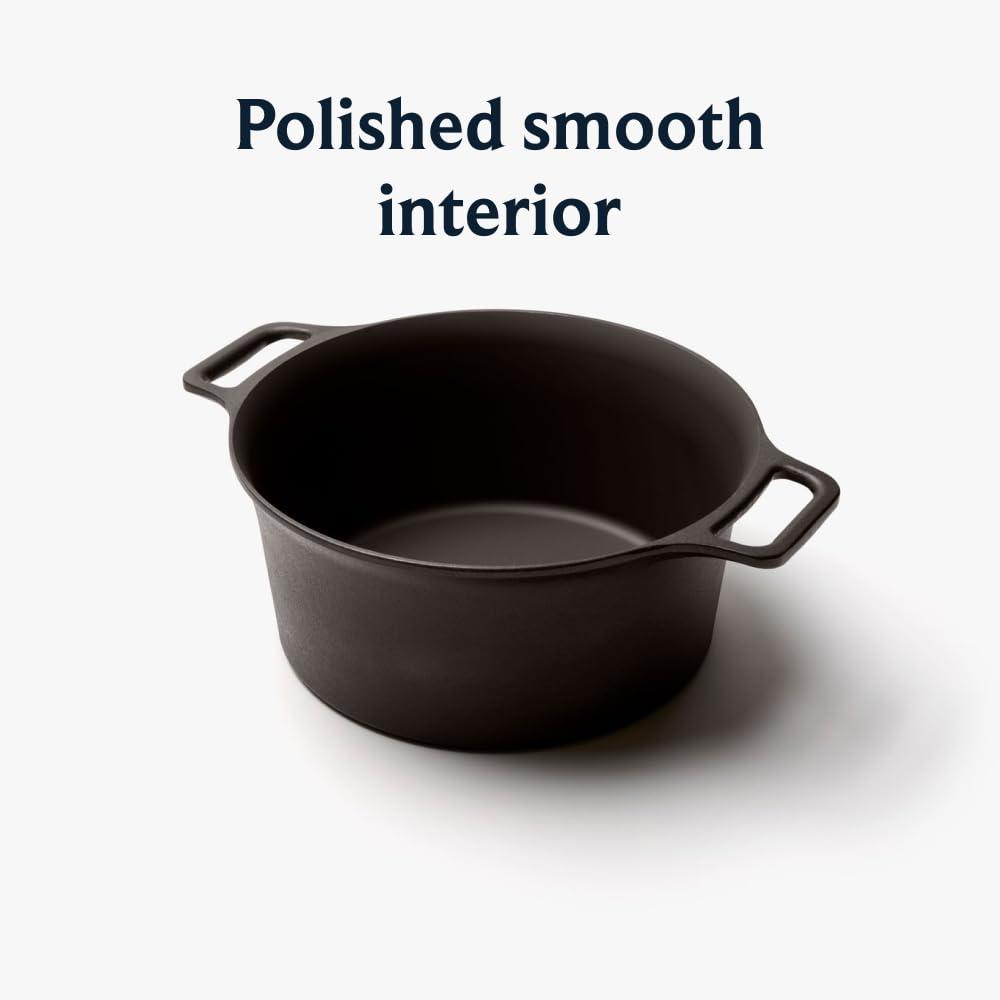 Field Company No. 10 Cast Iron Dutch Oven – 7 Quart, For Bread, Braises & Large-Batch Cooking, Pre-Seasoned, Made in USA