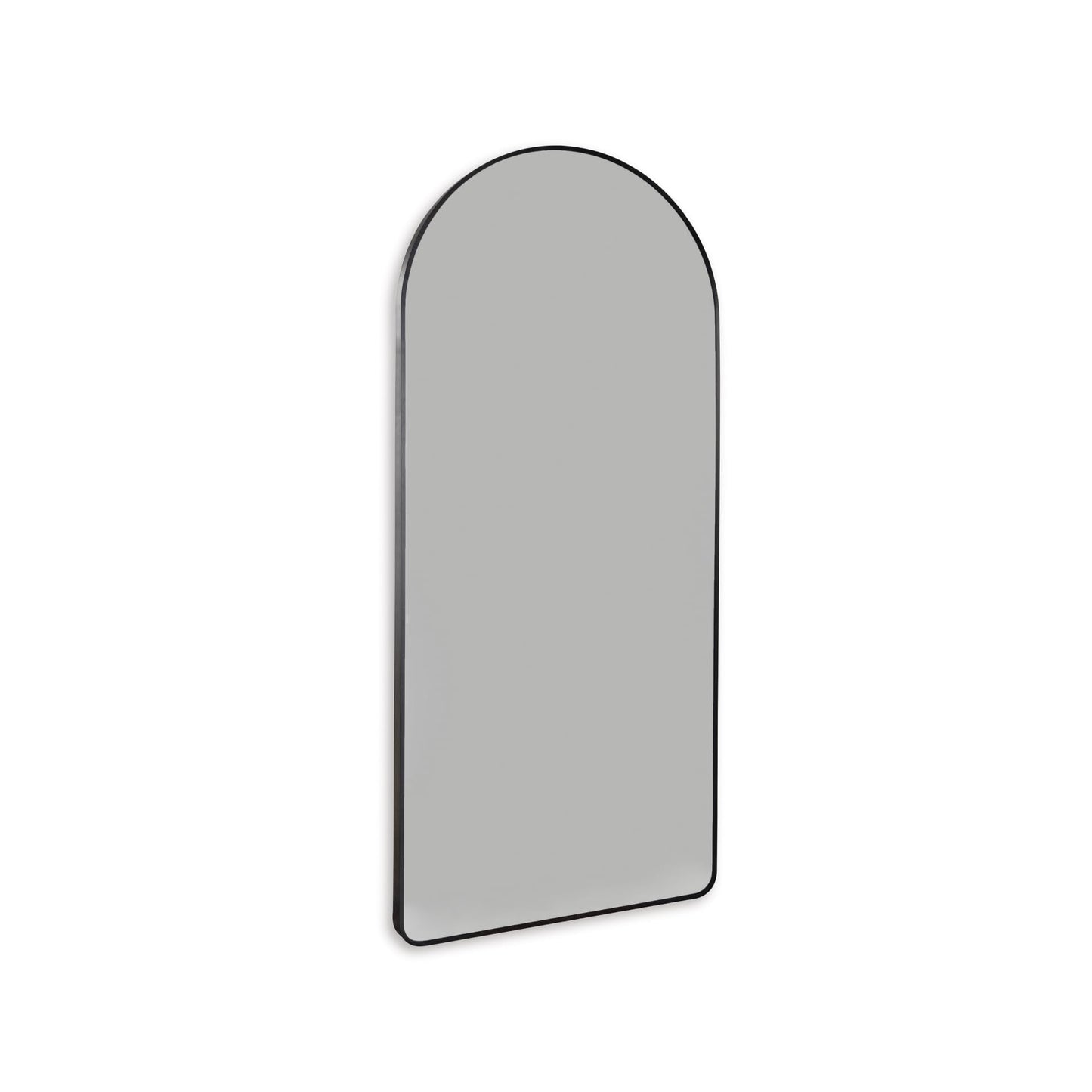Signature Design by Ashley Sethall Casual Full Length Arched Floor Mirror with Thin Frame, Black