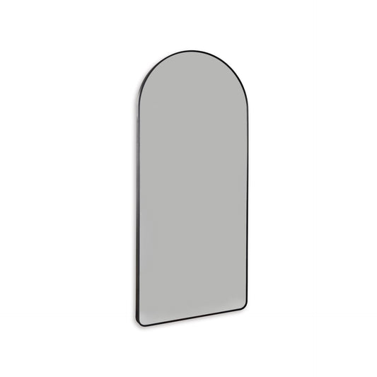 Signature Design by Ashley Sethall Casual Full Length Arched Floor Mirror with Thin Frame, Black