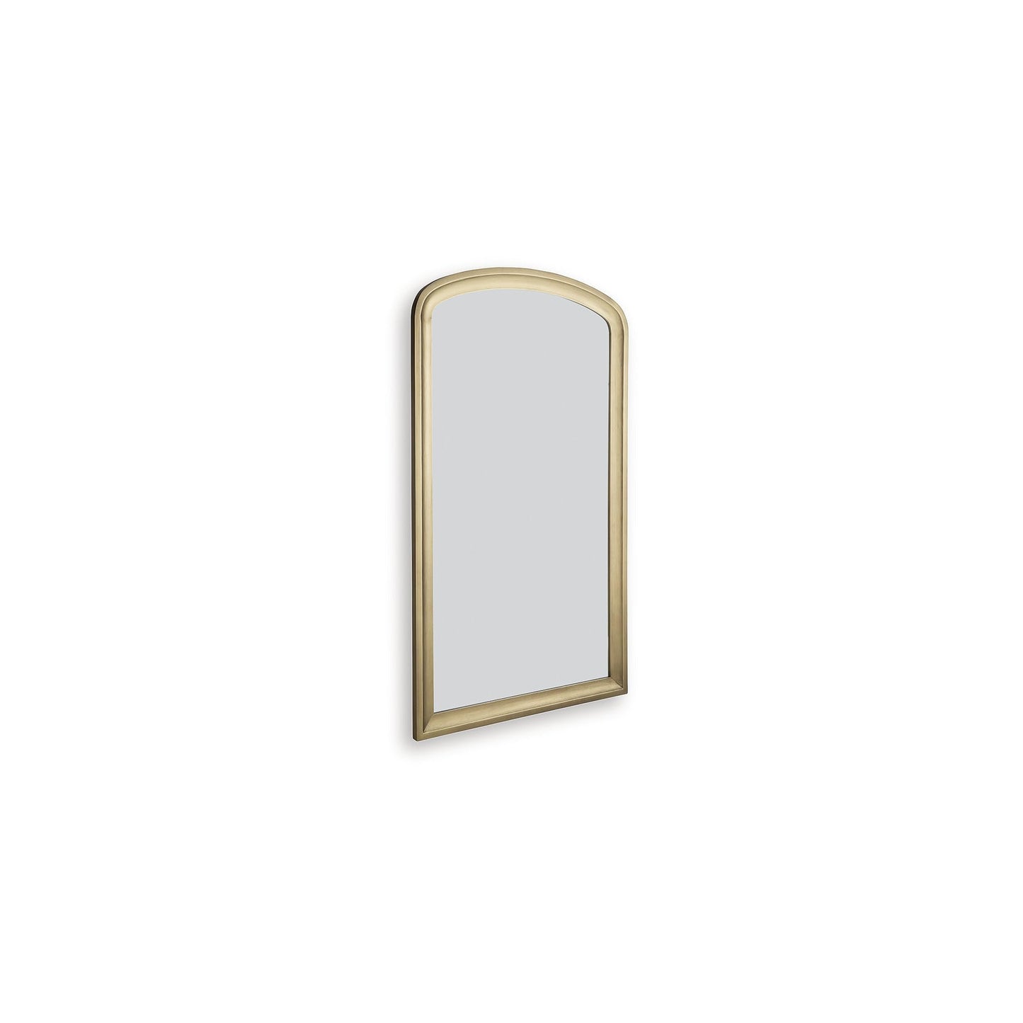 Signature Design by Ashley Fintan Modern Full Length Arched Floor Mirror with Thick Frame, Gold