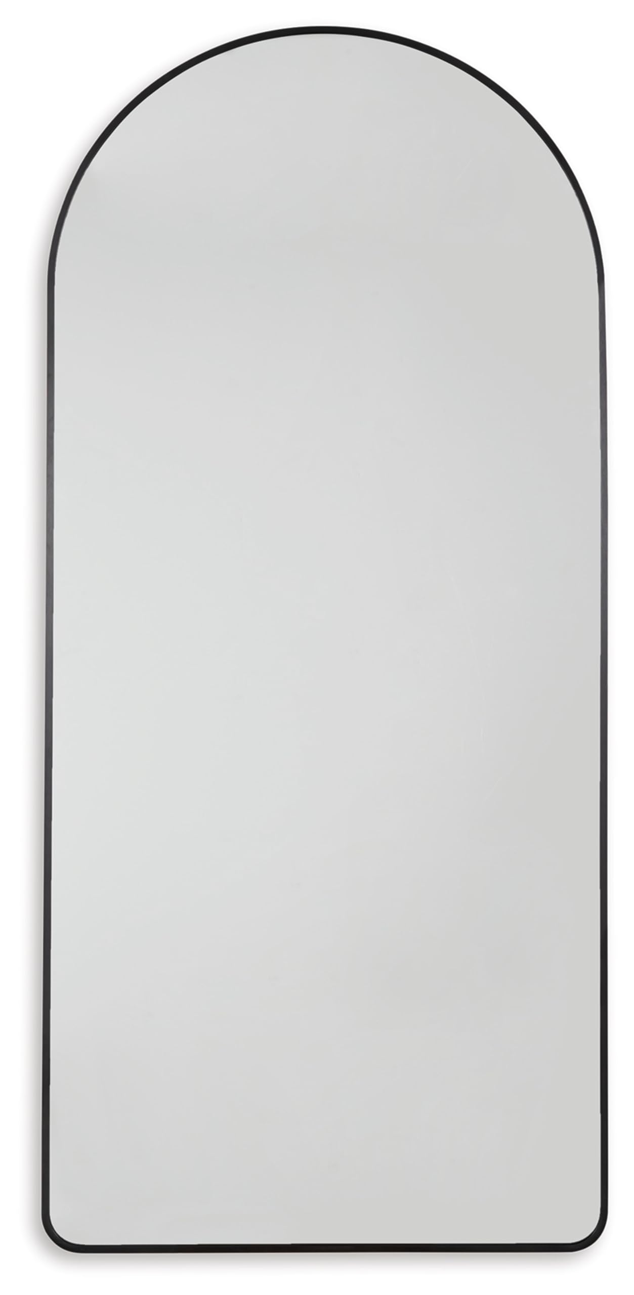 Signature Design by Ashley Sethall Casual Full Length Arched Floor Mirror with Thin Frame, Black