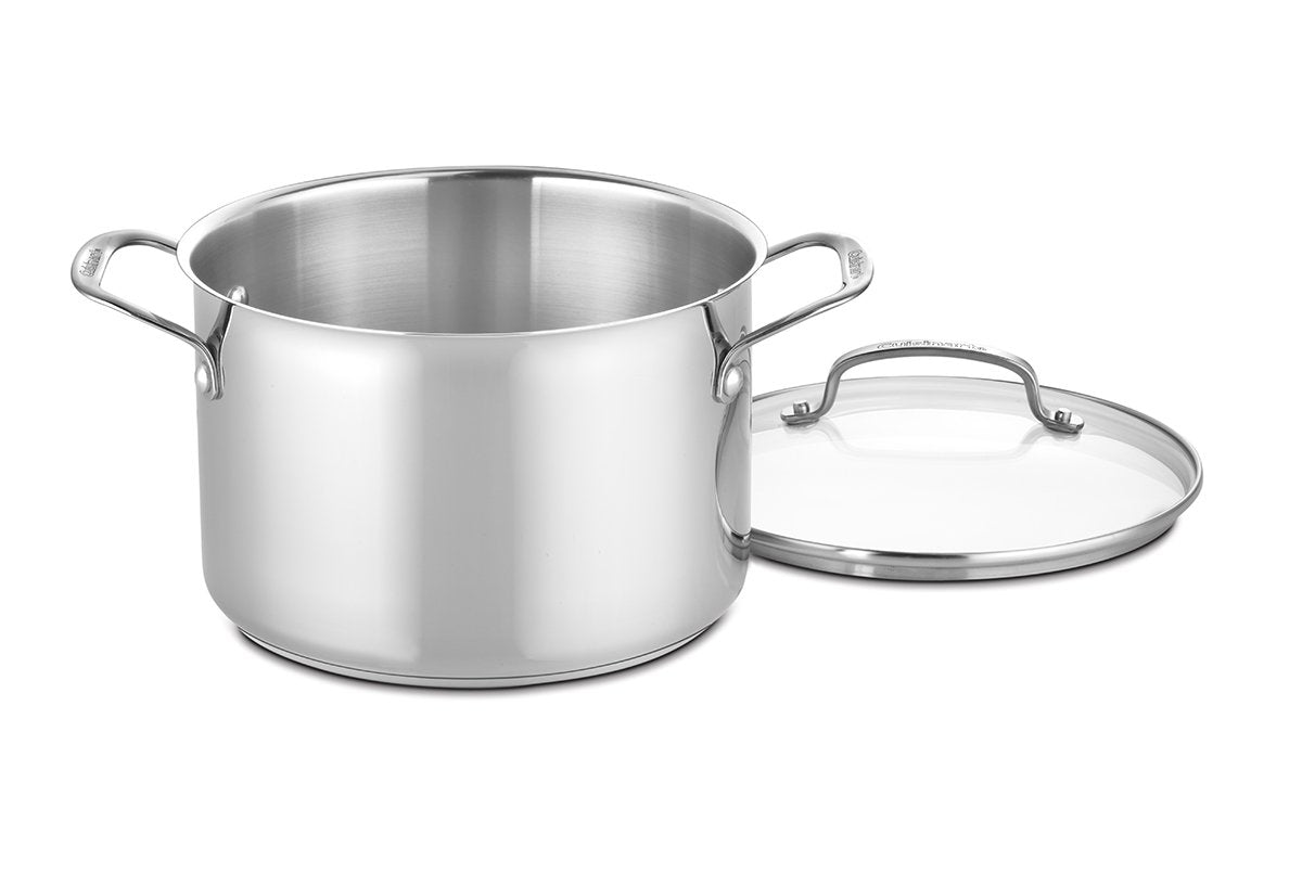 Cuisinart 17-Piece Stainless Steel Cookware Set, Chef's Classic Steel Collection with Pure Aluminum Core for Quick and Even Heat, Cool Grip Handles, Dishwasher Safe, 77-17N