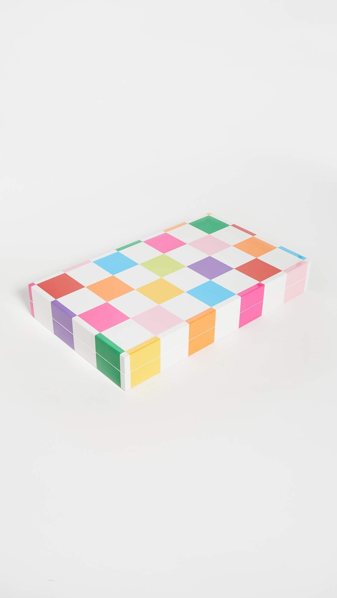 Jonathan Adler Women's Rainbow Checkerboard Backgammon Set, Multi, One Size