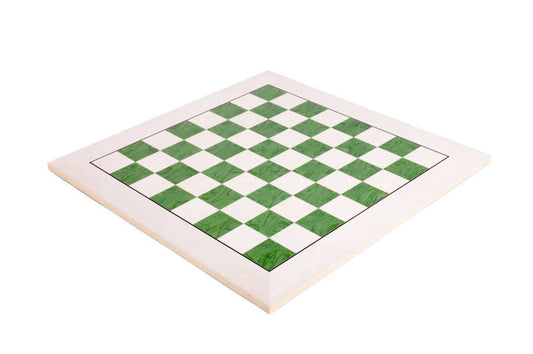 The House of Staunton Standard Traditional Chess Board - 2.25" (Bird's Eye Maple & Greenwood - Satin Finish)