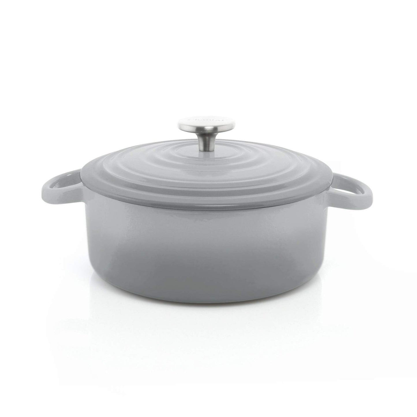 Chantal Cast Iron Dutch Oven Set, 3 and 7 qt, US Formulated Premium Enamel, Fade Grey