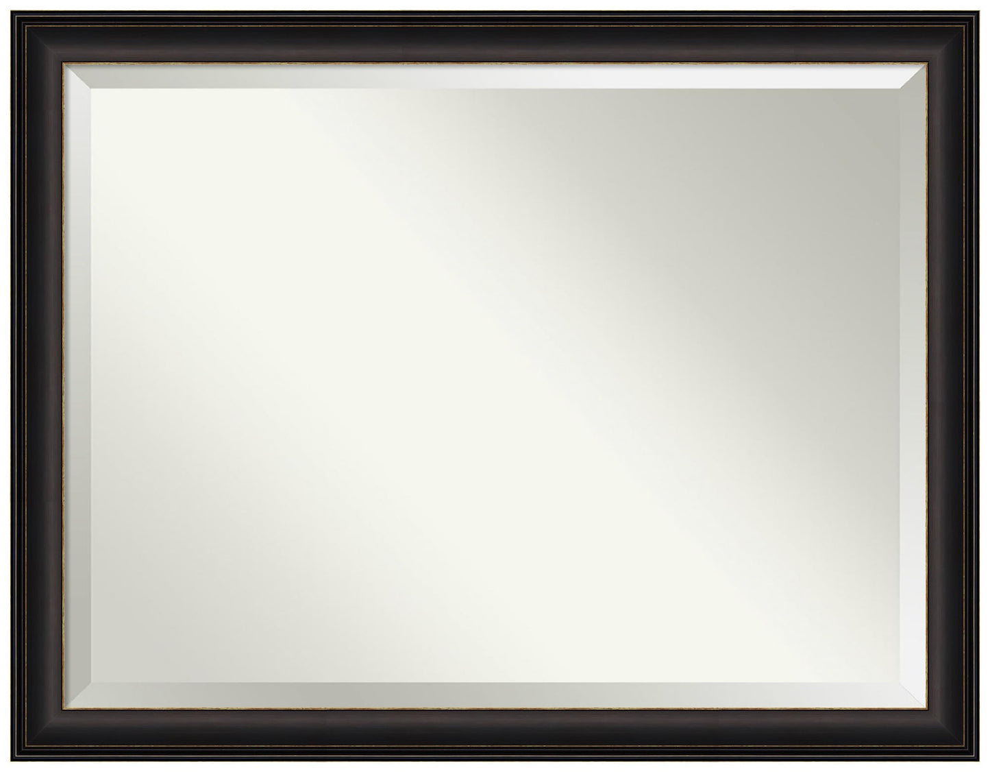 Amanti Art Bronze Wall Mirror 35x45 Trio Oil Rubbed Bronze Rectangle Bathroom Mirror for Wall Decor Living Room, X-Large Traditional Frame, Hangs Horizonally and Vertically, Bathroom Decor, Beveled