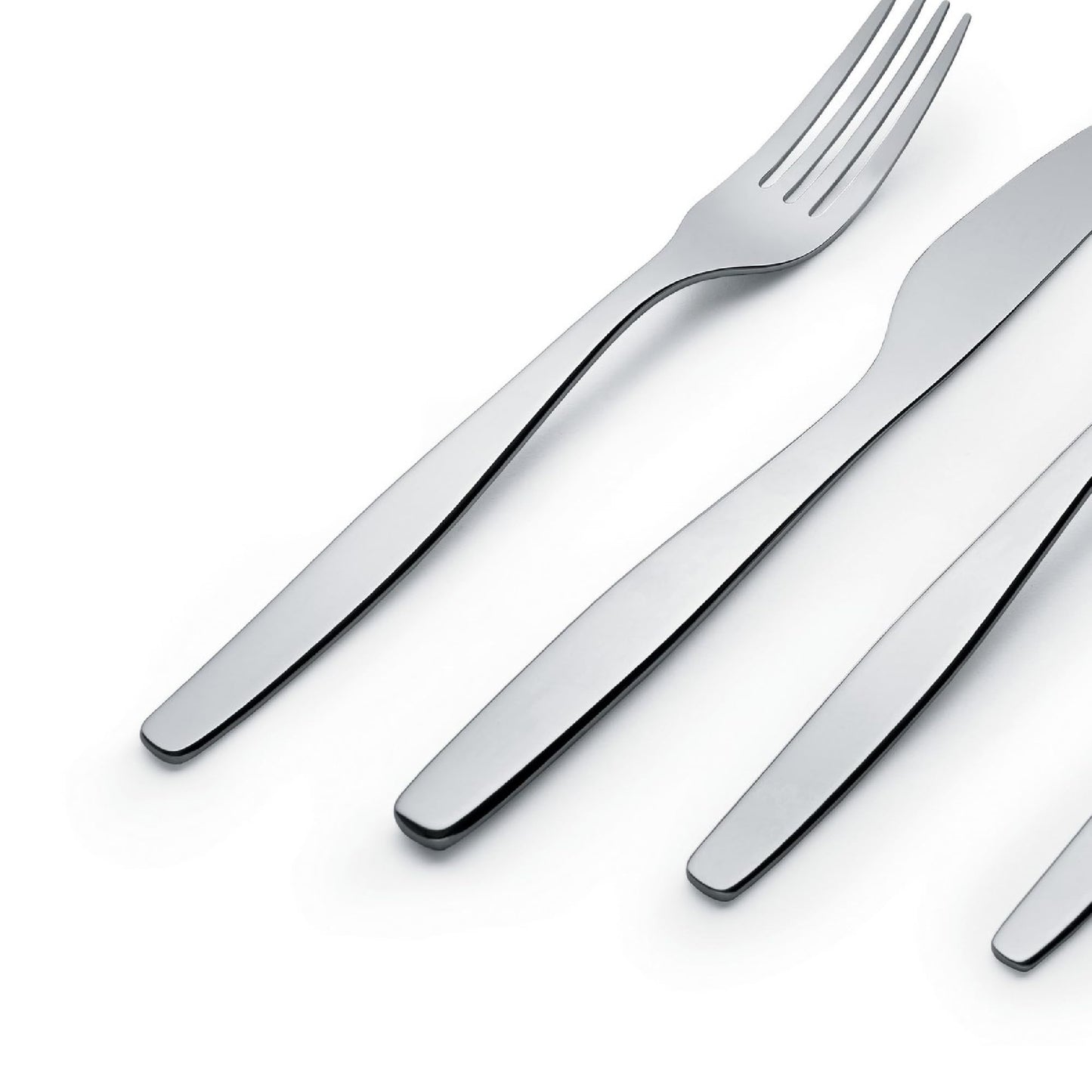 Alessi ANF06S24 Itsumo - Cutlery set composed of six table spoons, six table forks, six table knives, six coffee spoons in 18/10 stainless steel.