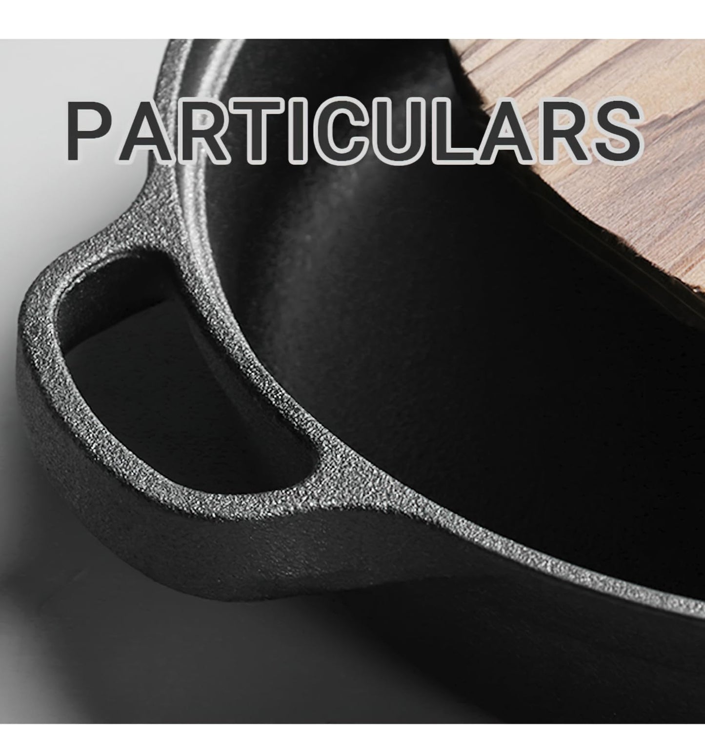LI-GELISI Deepened flat-bottom cast iron frying pan, double-handle thickened uncoated old-fashioned iron pot, pancake and steak frying household multi-purpose large iron pot(24 inch)