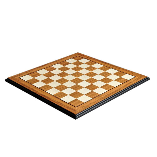 The House of Staunton Standard Traditional Chess Board - 2.25" (Olivewood & Bird's Eye Maple - Satin Finish)