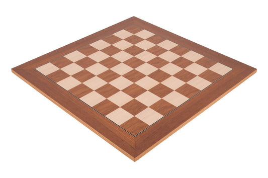 The House of Staunton Standard Traditional Chess Board - 2.25" (Teak & Bird's Eye Maple - Satin Finish)