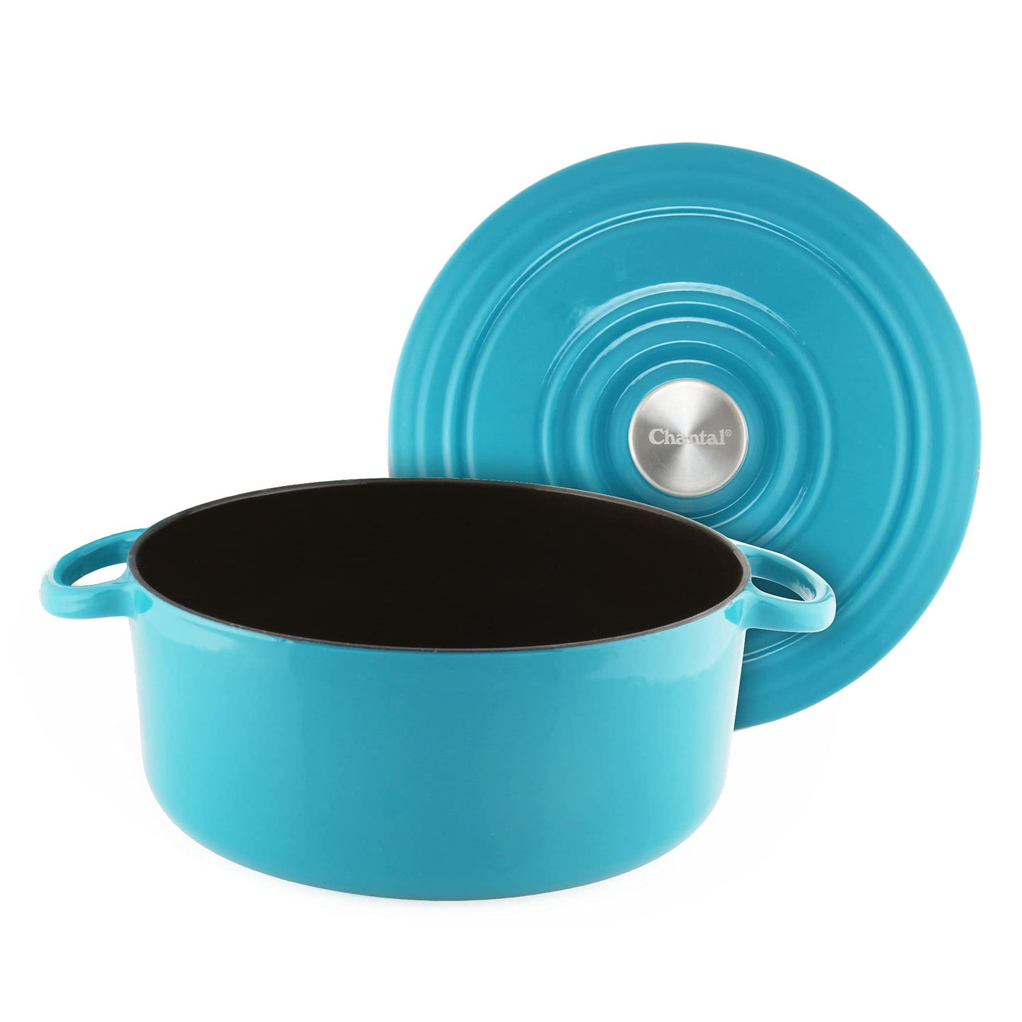 Chantal Cast Iron Dutch Oven Set, 3 and 7 qt, US Formulated Premium Enamel, Sea Blue
