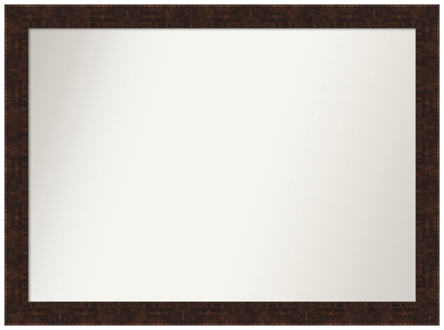 Amanti Art Bronze Wall Mirror 31x42 William Mottled Bronze Narrow Rectangle Bathroom Mirror for Wall Decor Living Room, X-Large Casual Frame, Hangs Horizonally and Vertically, Bathroom Decor,