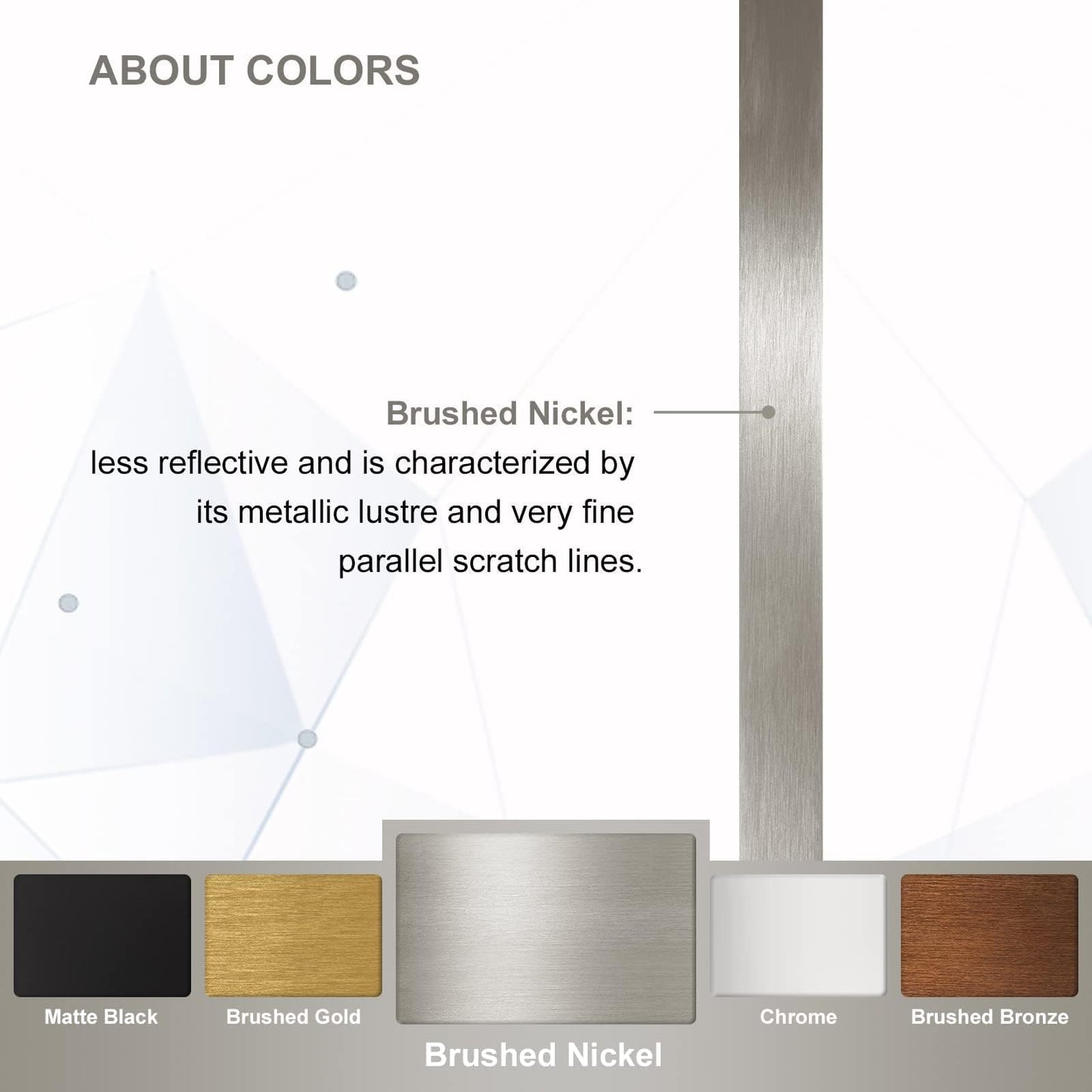 ANDY STAR 30"x48" Brushed Nickel Bathroom Mirror, Large Wall Mirror for Bathroom, Rounded Rectangle Mirror in Premium Stainless Steel Metal Frame Hangs Horizontal Or Vertical