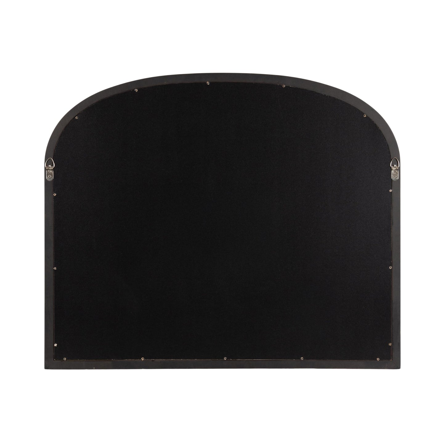 Kate and Laurel Hatherleigh Modern Arched Wooden Wall Mirror, 34 x 28, Gold, Decorative Wood Basket Arch Mirror for Use as Vanity Bathroom Accent or Living Room Mantel Decor