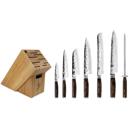 Shun Premier 8 Pc Professional Knife Block Set