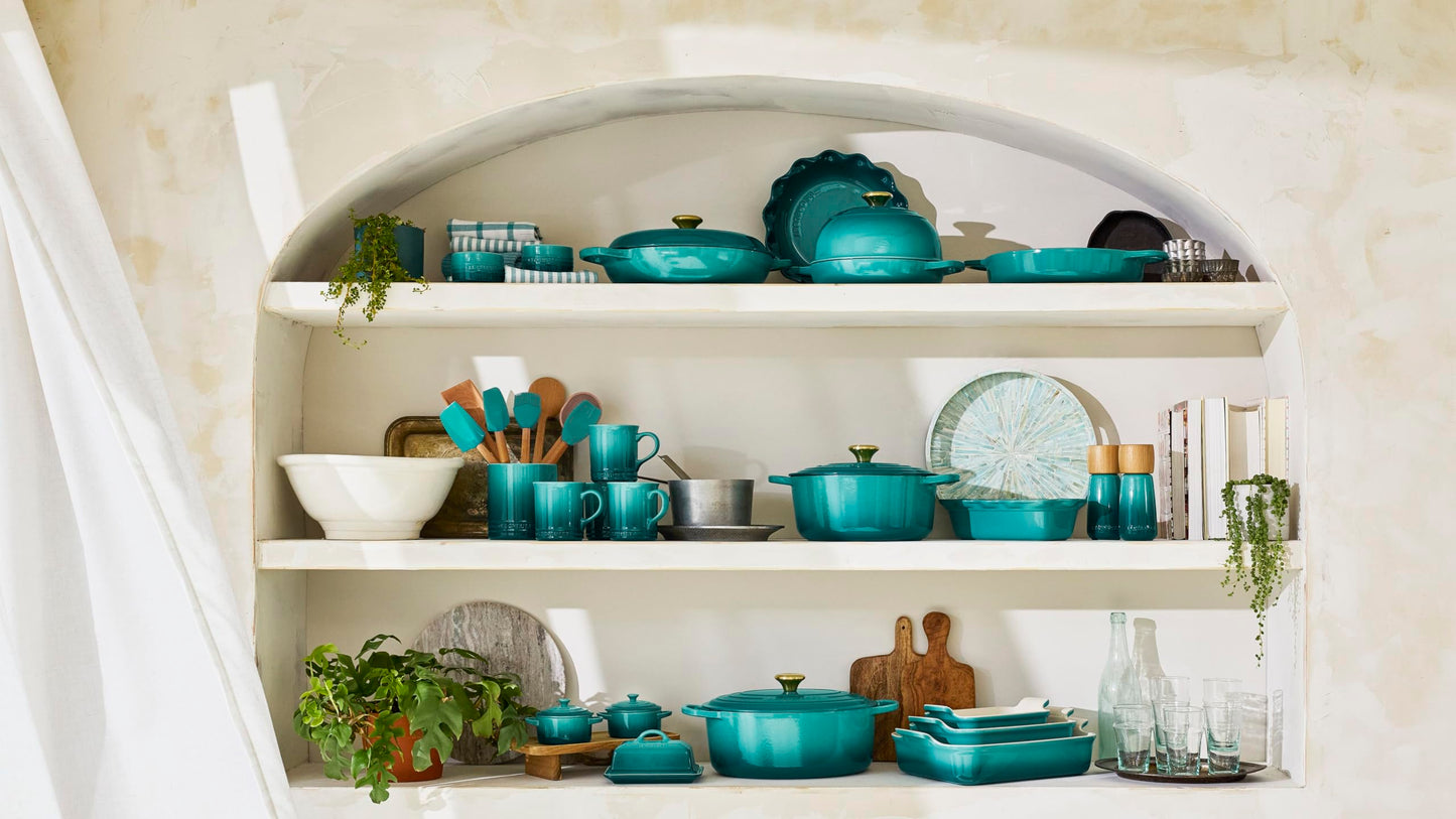 Le Creuset Enameled Cast Iron Signature Braiser, 5qt., Riviera
