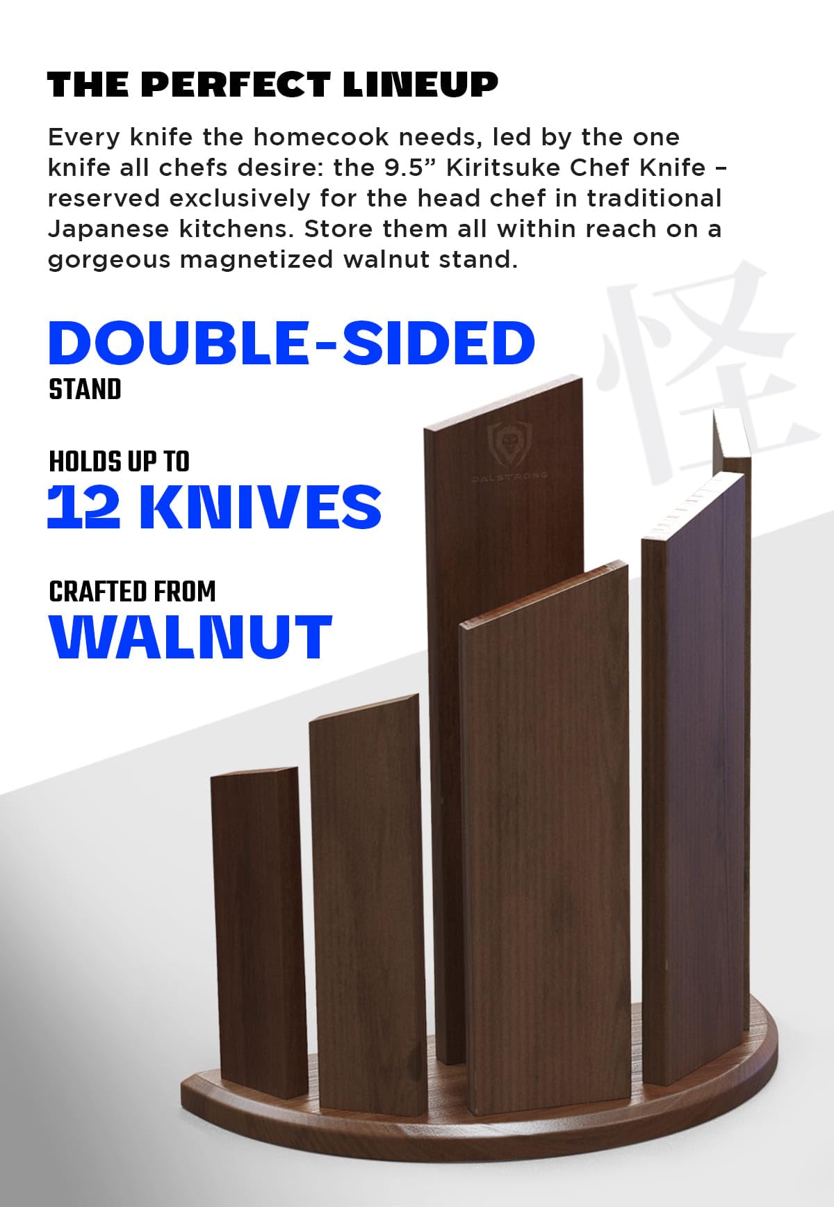 Dalstrong Knife Block Set -6pc- Magnetic Knife Stand-Phantom Series-Japanese High-Carbon AUS8 Steel-Knife Kitchen Set-Pakkawood Handle-Men's Valentines Gift