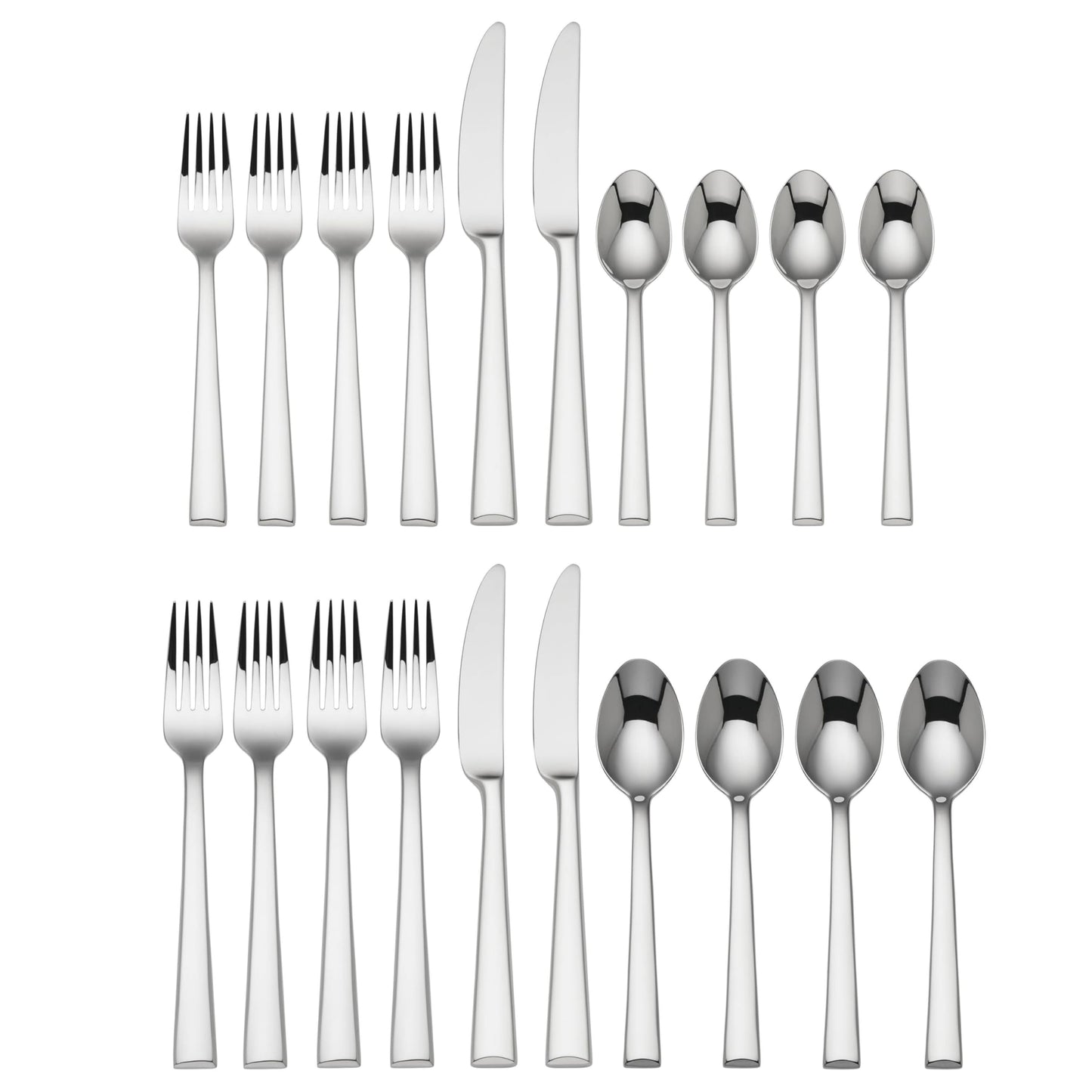 Lenox 828372 Continental Dining 20-Piece Flatware Set