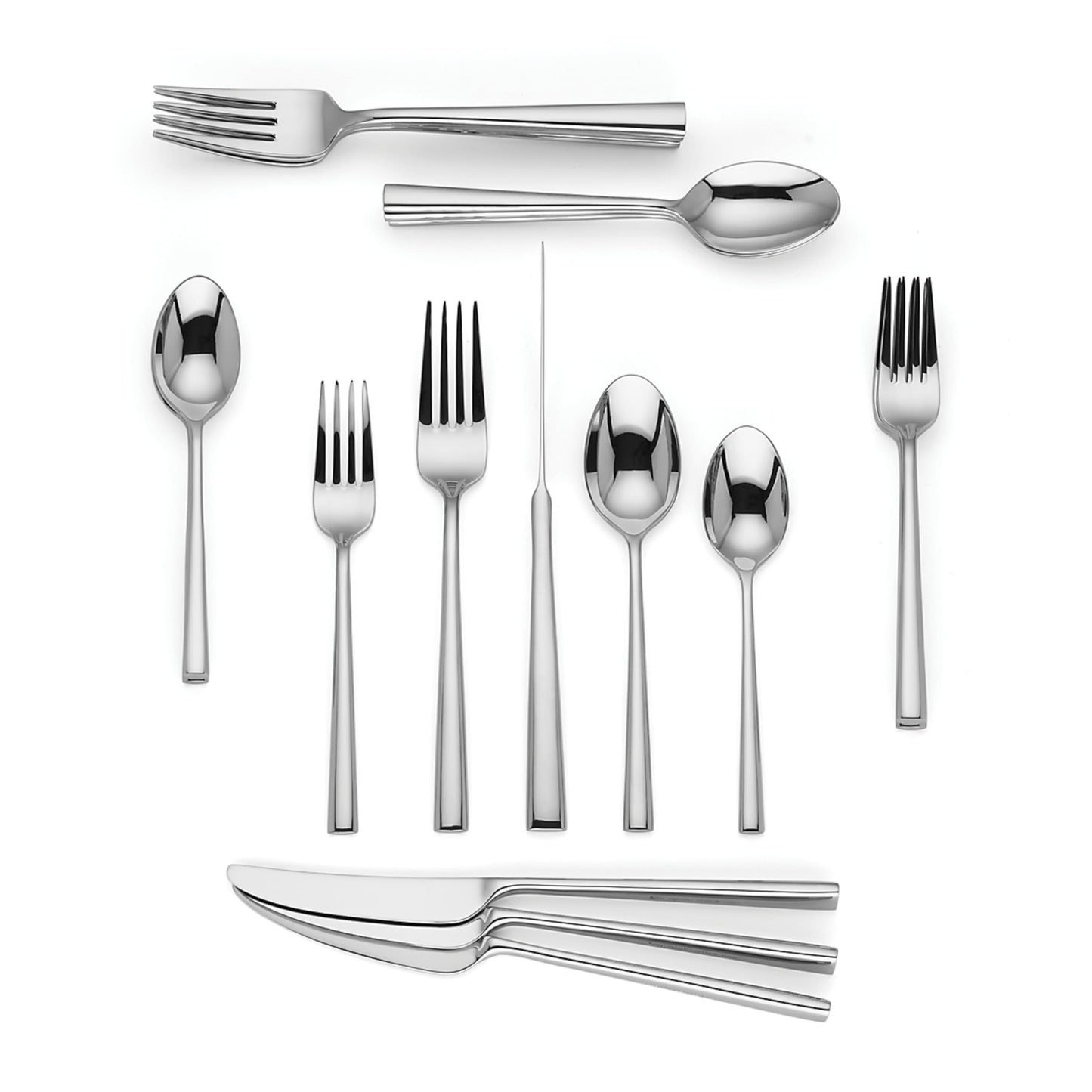 Kate Spade New York Malmo 20-Piece Flatware Set, 4.30 LB, Metallic