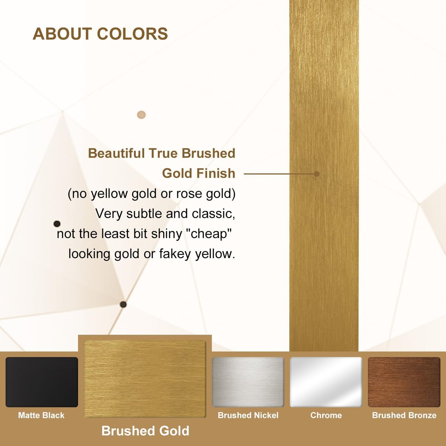 ANDY STAR 30"x48" Brass Gold Bathroom Mirror, Large Wall Mirror for Bathroom, Rounded Rectangle Mirror in Premium Stainless Steel Metal Frame Hangs Horizontal Or Vertical (Brushed Gold)