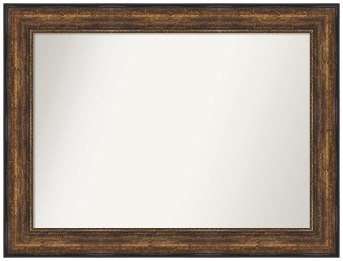 Amanti Art Bronze Wall Mirror 35x46 Ballroom Bronze Rectangle Bathroom Mirror for Wall Decor Living Room, X-Large Traditional Frame, Hangs Horizonally and Vertically, Bathroom Decor, Non-Beveled Edge