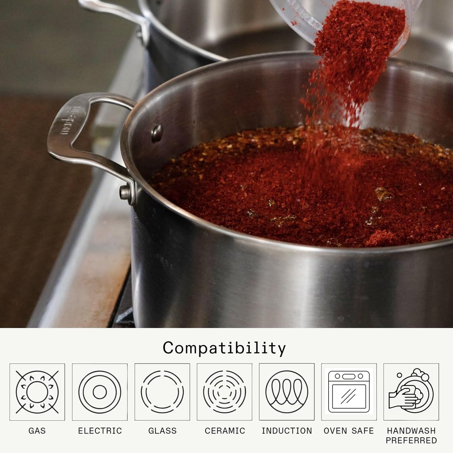 Made In Cookware | 8 Quart Stainless Steel Stock Pot With Lid and Pasta Insert | 5 Ply Stainless Clad | Professional Cookware | Crafted in Italy | Induction Compatible
