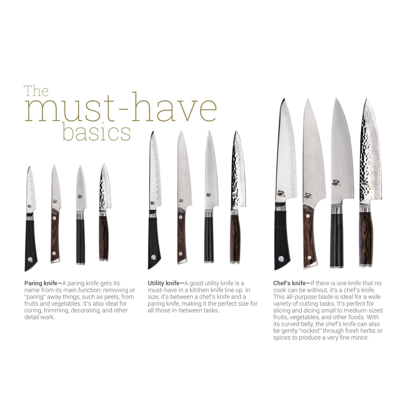 Shun Classic 8 Pc Student Knife Set