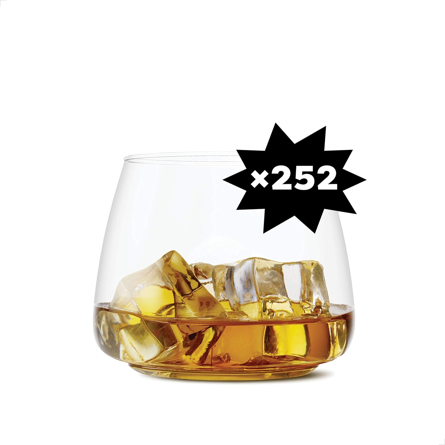 TOSSWARE POP 14oz Wine Set of 252 and 12oz Rocks Whiskey Glasses Set of 252, Recyclable Unbreakable Plastic Drinkware
