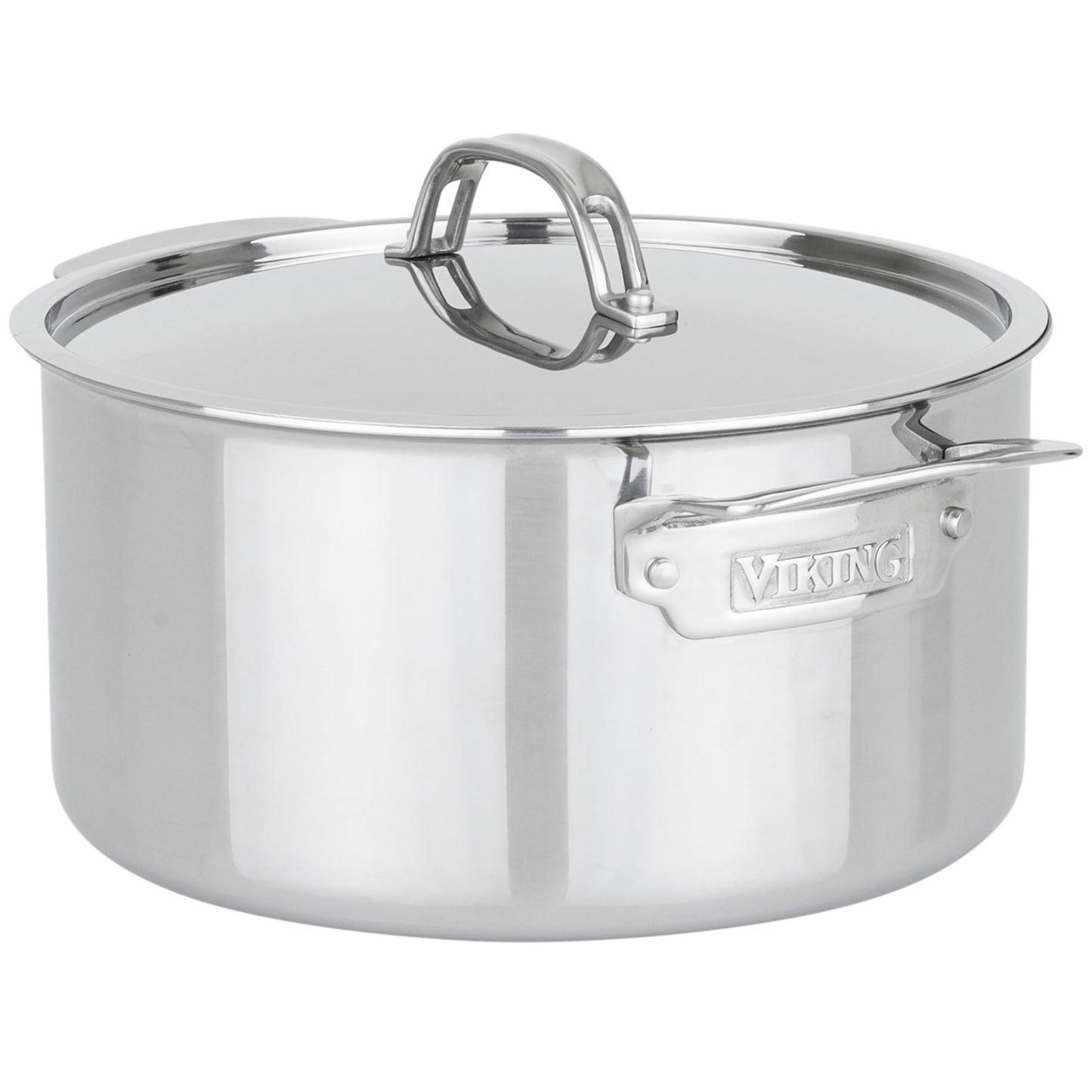Viking PureGlide Pro 3-Ply Nonstick Dutch Oven with Lid, Made without PFAS, 6-Quart Induction Cooking Pot, Metal Utensil Safe Titanium Nonstick Surface, Oven Safe to 600F