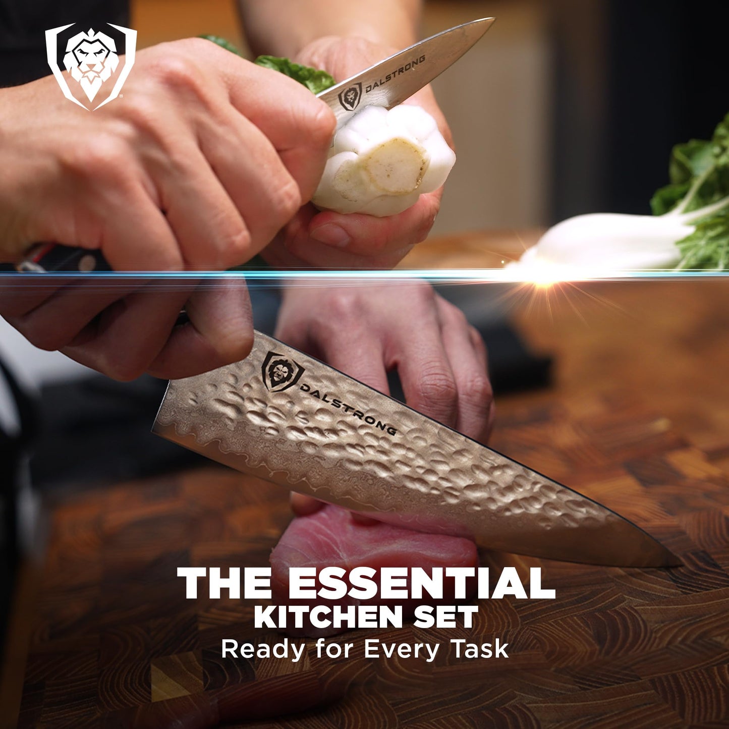 Dalstrong 2-Piece Japanese Knife Set — 8" Chef (Gyuto) + 3.5" Paring — 66-Layer Damascus AUS-10V Steel (8–12° Edge), G-10 Handles — Shogun ELITE For Sushi, Precision Prep & Serious Home Cooks