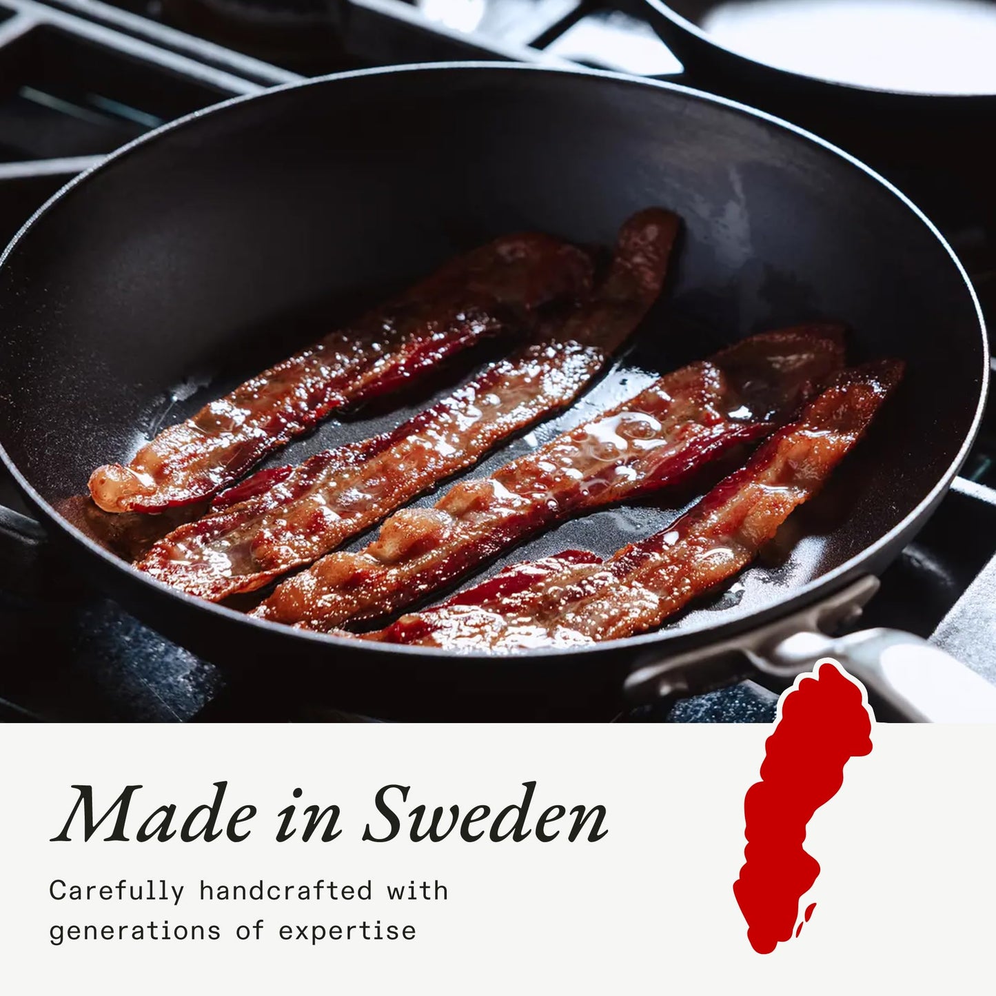Made In Cookware | 3 Piece (Includes 8",10",12") Seasoned Blue Carbon Steel Frying Pan | Professional Cookware | Crafted in Sweden | Induction Compatible