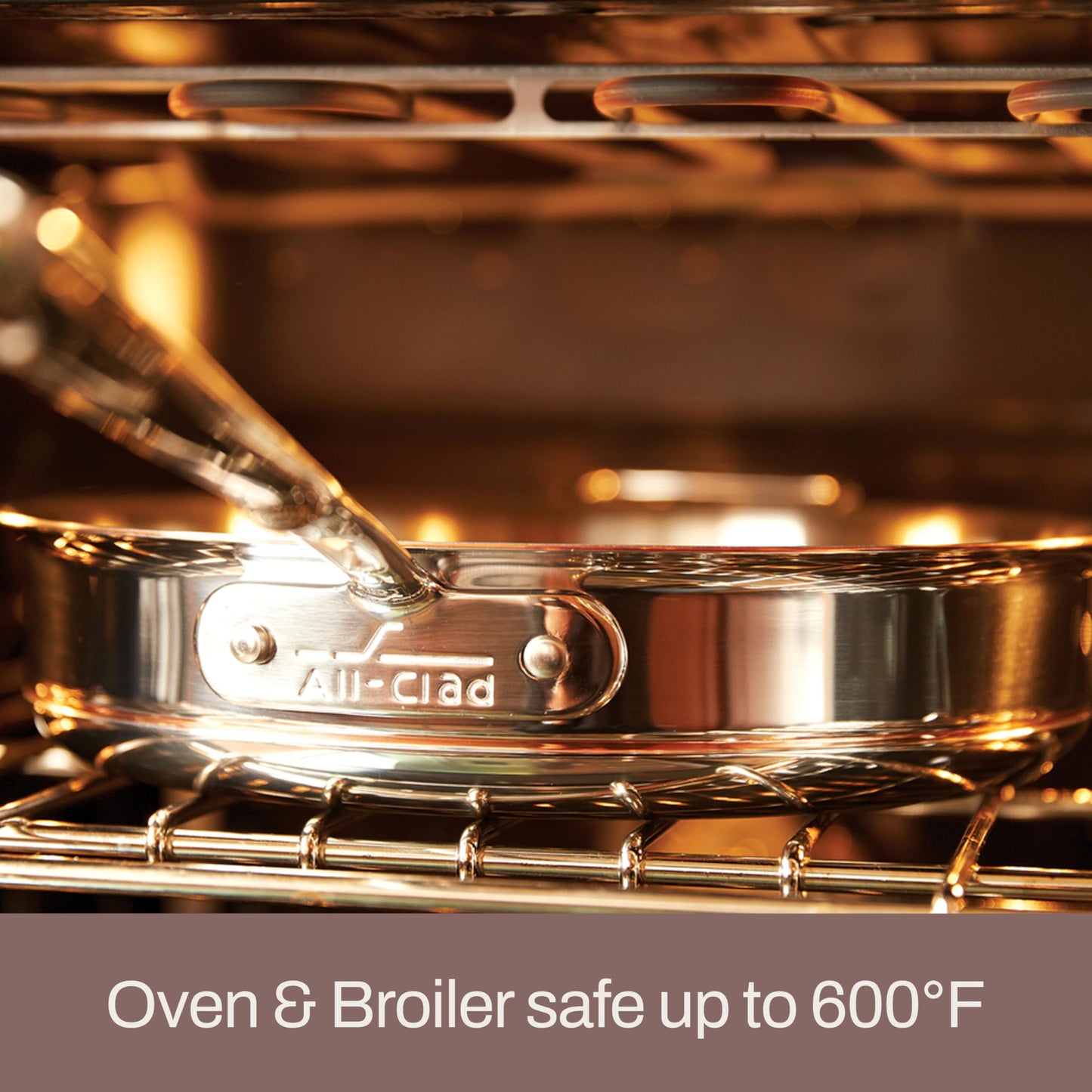 All-Clad Copper Core 5-Ply Stainless Steel Cookware Set, 5 Piece, Induction, Oven Broiler Safe 600F, Pots and Pans, Sauce Pan, Saute Pan, Cookware, Silver