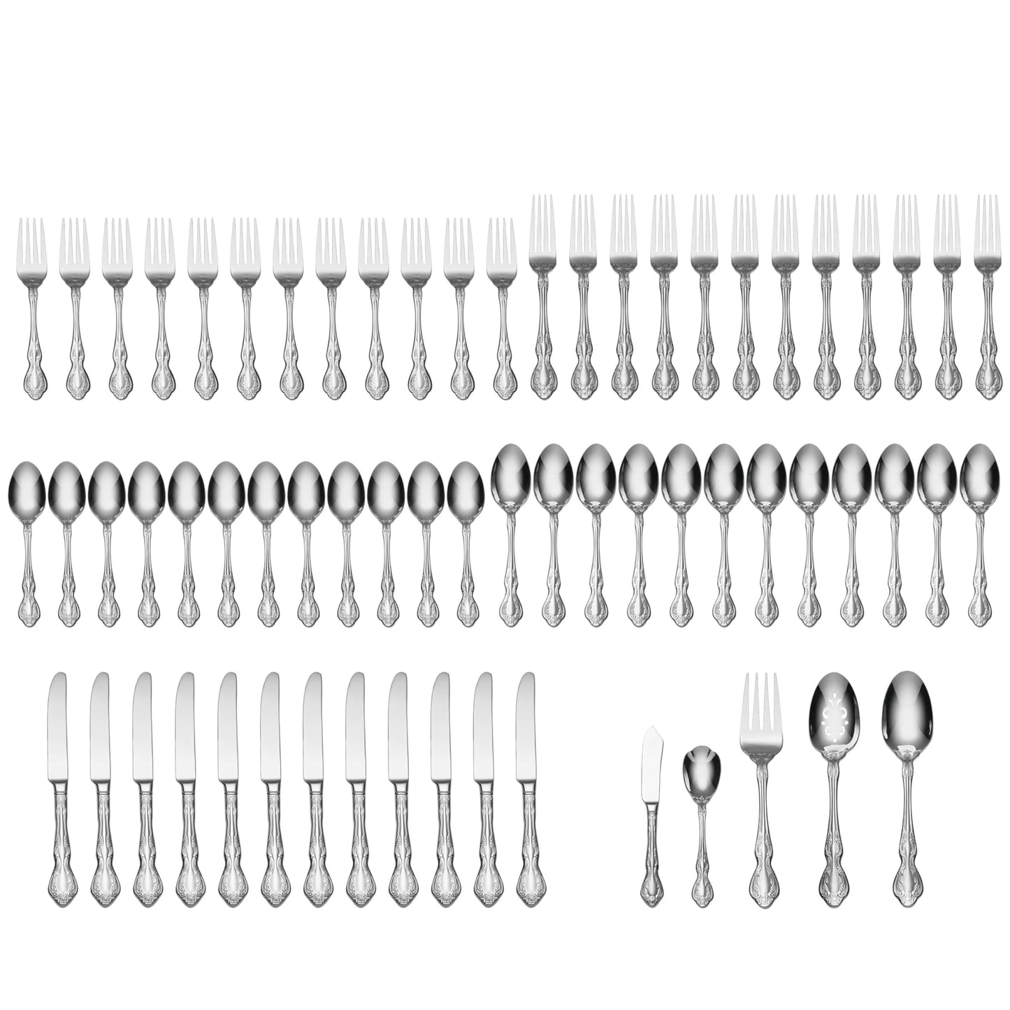 Oneida Mandolina 65-Piece Flatware Set, Service for 12
