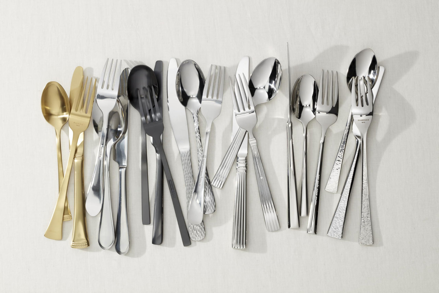 Kate Spade New York Malmo 20-Piece Flatware Set, 4.30 LB, Metallic