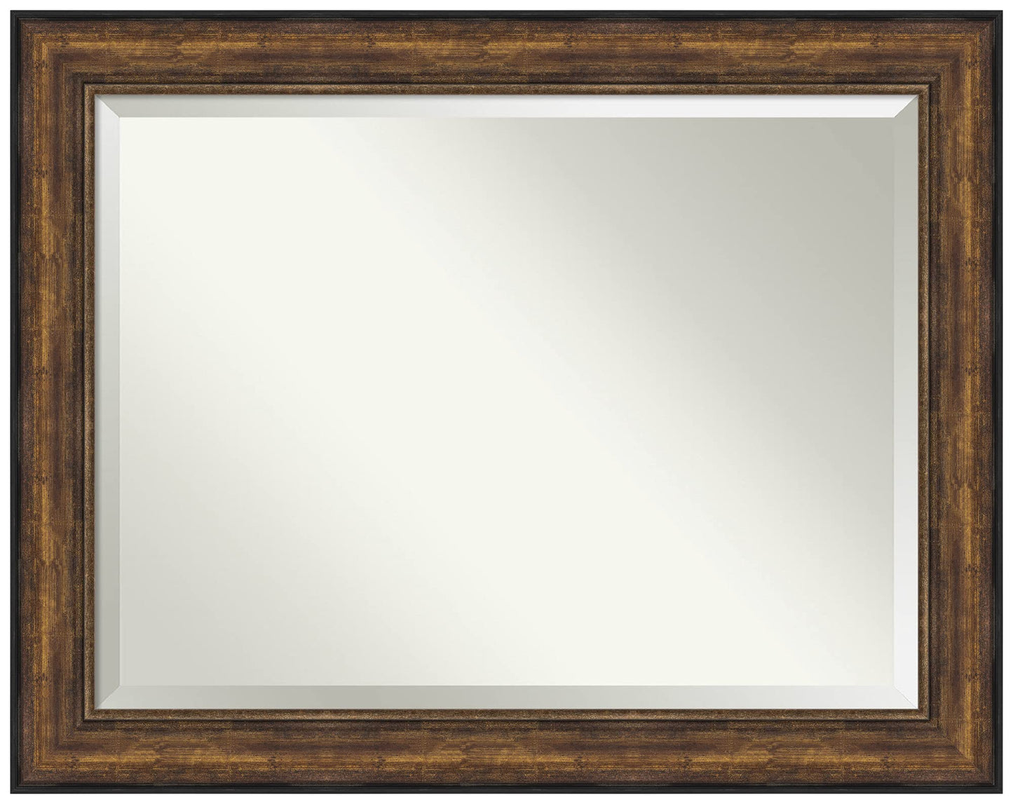 Amanti Art Bronze Wall Mirror 38x48 Ballroom Bronze Rectangle Bathroom Mirror for Wall Decor Living Room, X-Large Traditional Frame, Hangs Horizonally and Vertically, Bathroom Decor, Beveled Edge