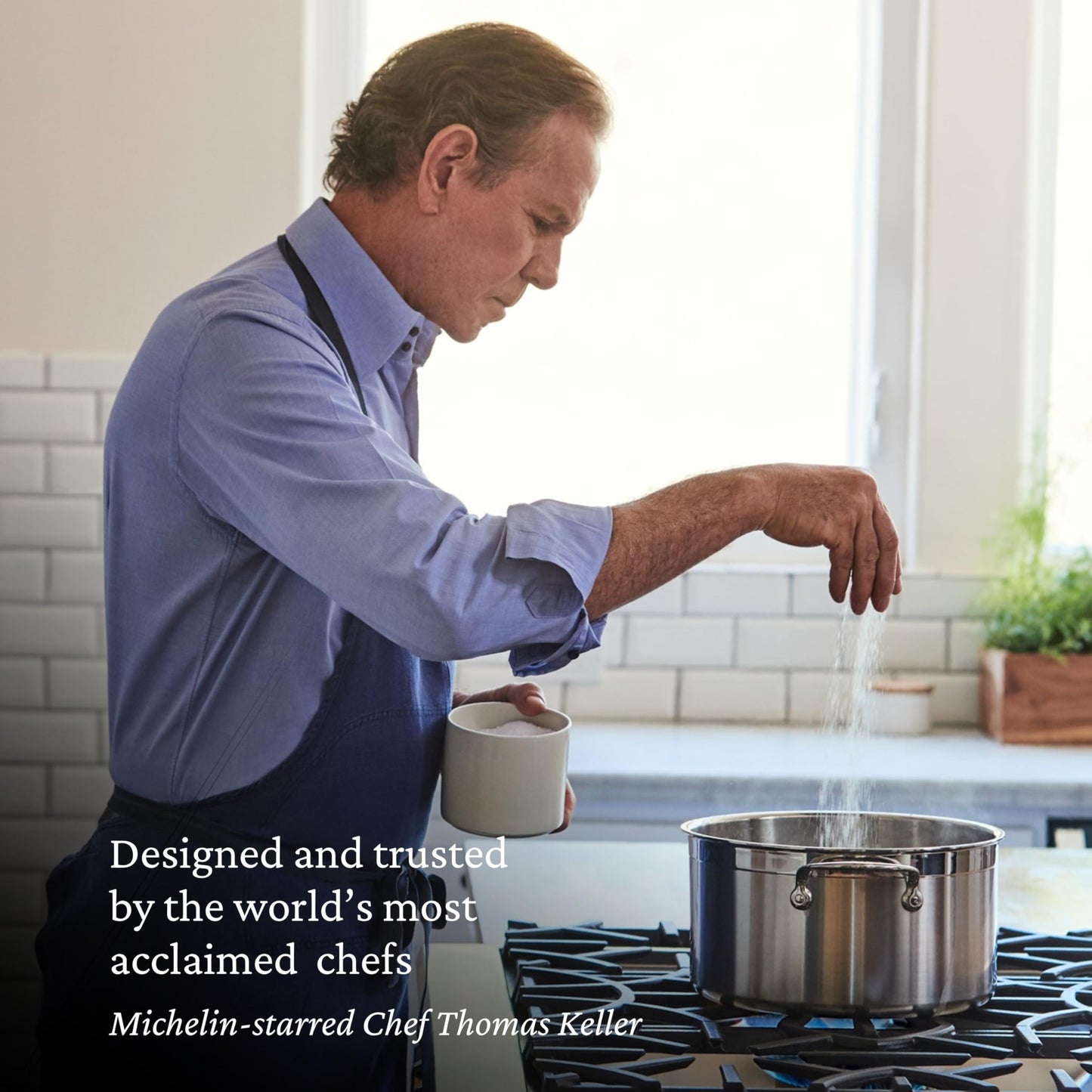 Hestan ProBond Forged TITUM - Professional Clad Stainless Steel, Nonstick, 10-Piece Cookware Set, Induction Compatible, Made without PFOAs