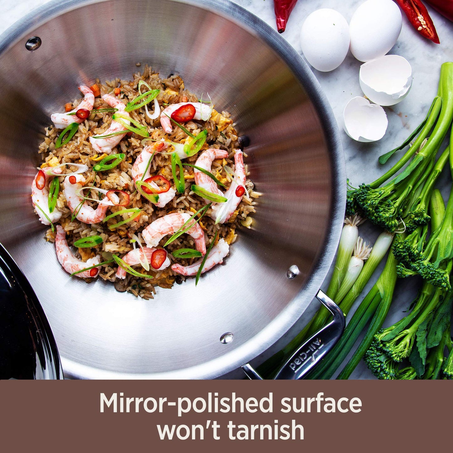All-Clad Copper Core 5-Ply Stainless Steel Cookware Set 10 Piece Induction Oven Broiler Safe 600F Pots and Pans Silver