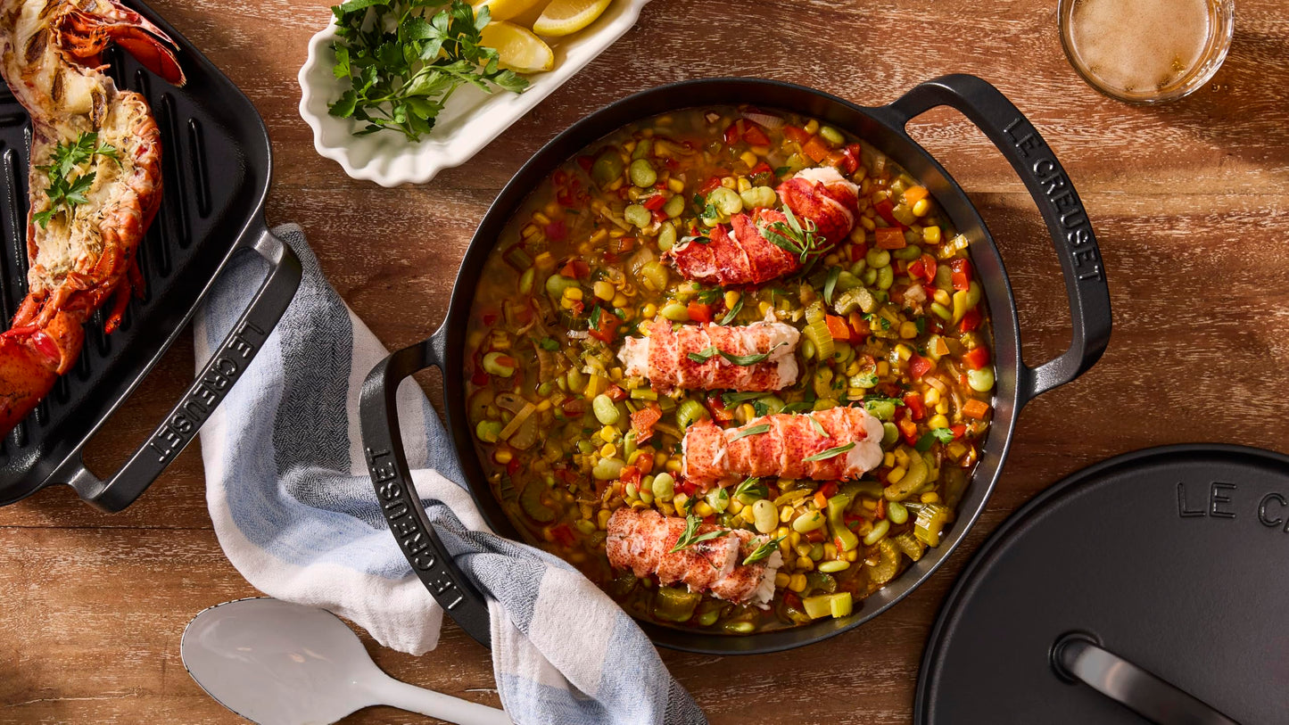 Le Creuset Alpine Outdoor Collection Enameled Cast Iron Round Utility Pan, 3.5 qt.