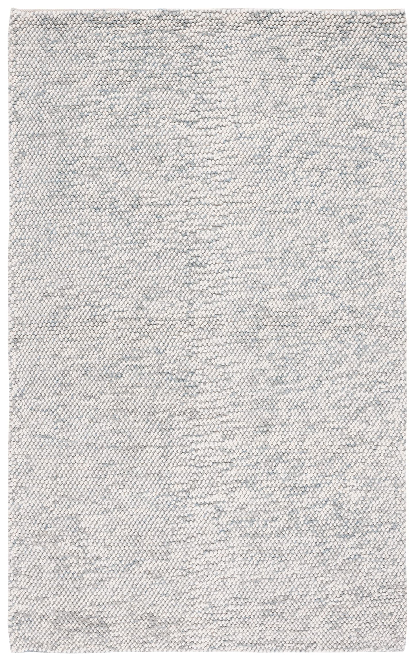 SAFAVIEH Natura Collection Area Rug - 6' x 9', Grey & Ivory, Handmade Wool, Ideal for High Traffic Areas in Living Room, Bedroom (NAT182F)