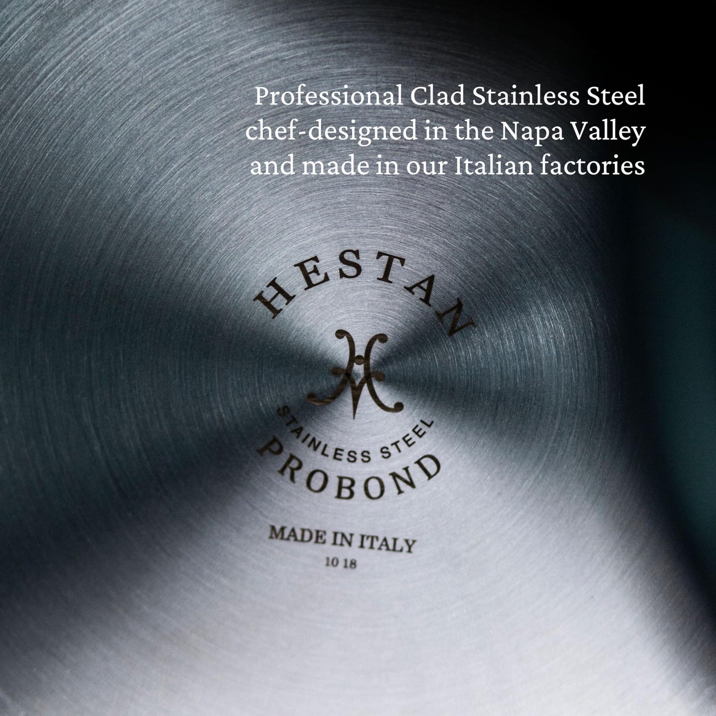 Hestan ProBond Forged TITUM - Professional Clad Stainless Steel, Nonstick, 10-Piece Cookware Set, Induction Compatible, Made without PFOAs