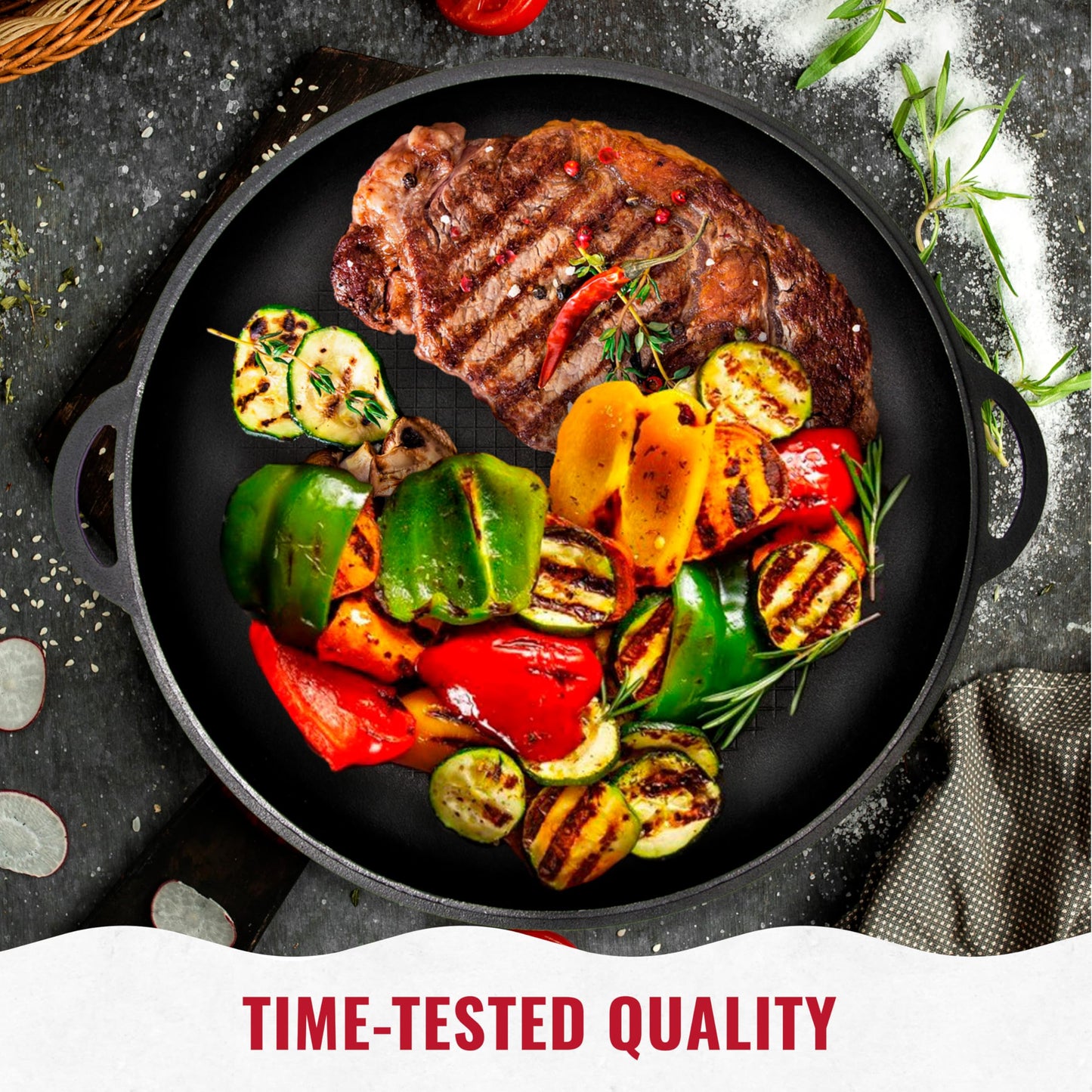 Dutch Oven Pot with Lid Syton (18 Quarts (17 L) - Camping Dutch Oven - Cast Iron Cookware Set - Uzbek Kazan Cast Iron – Premium Camping Cookware – 2 in 1 Lid as Frying Pan + Cauldron
