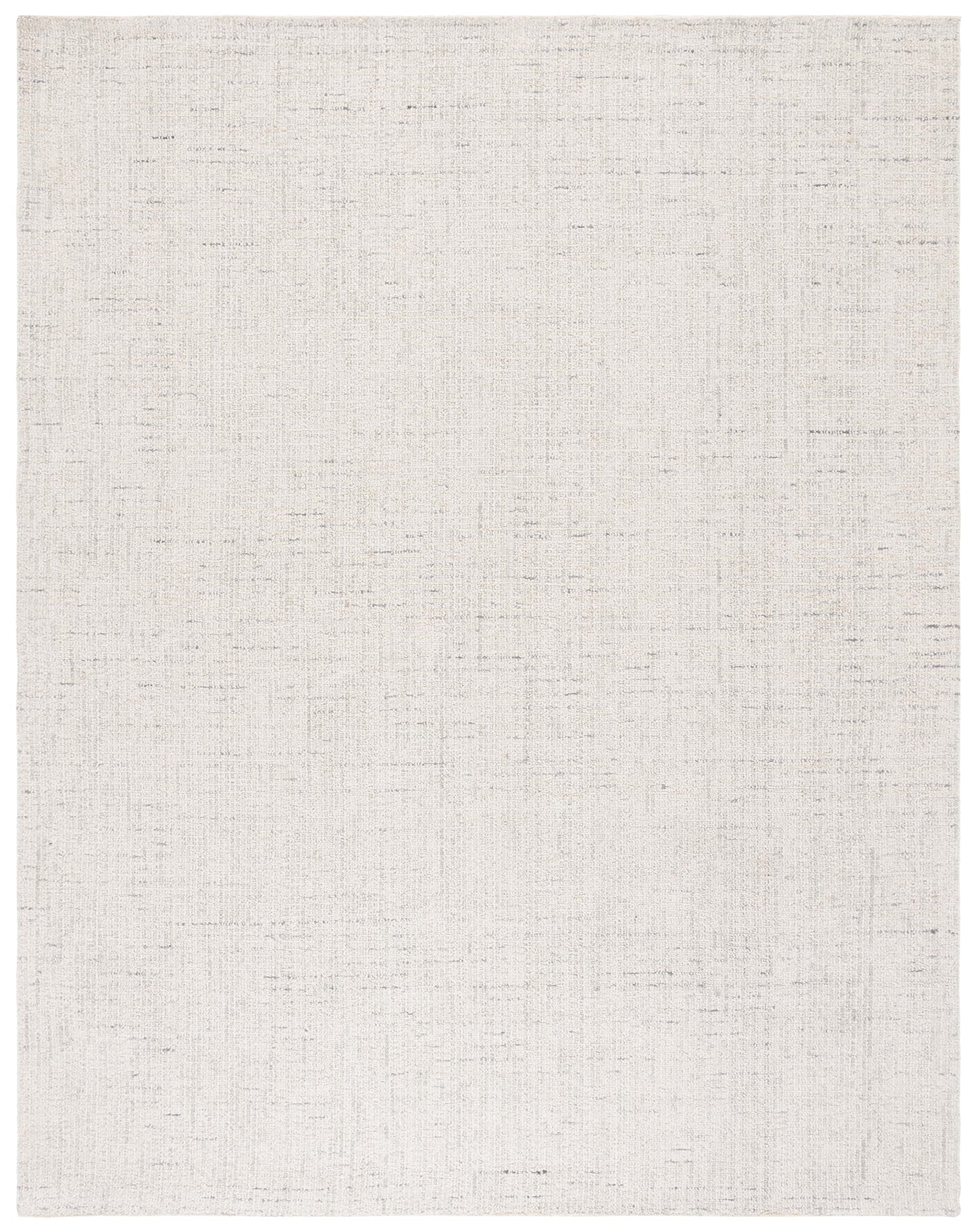 SAFAVIEH Abstract Collection Area Rug - 9' x 12', Ivory & Light Grey, Handmade Wool, Ideal for High Traffic Areas in Living Room, Bedroom (ABT468K)