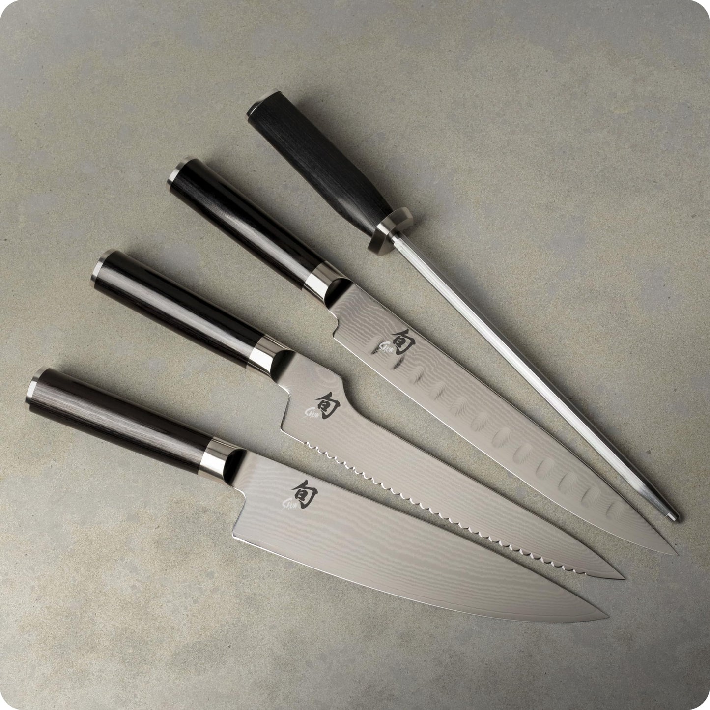 Shun Classic 9 Pc Chef's Choice Knife Block Set