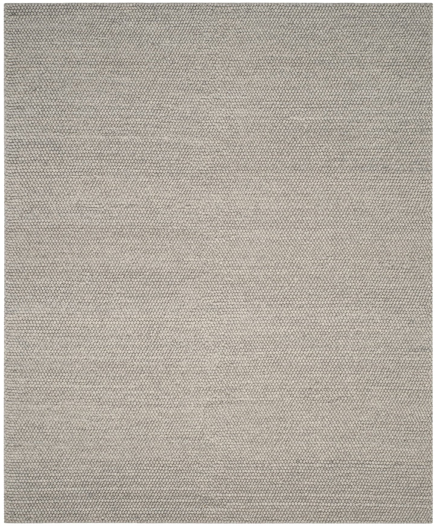 SAFAVIEH Area Rug 6x9 - Natura Collection - Silver, Handmade Wool Blend, Textured Design, Ideal for Living Room, Bedroom, Dining Space (NAT620C)